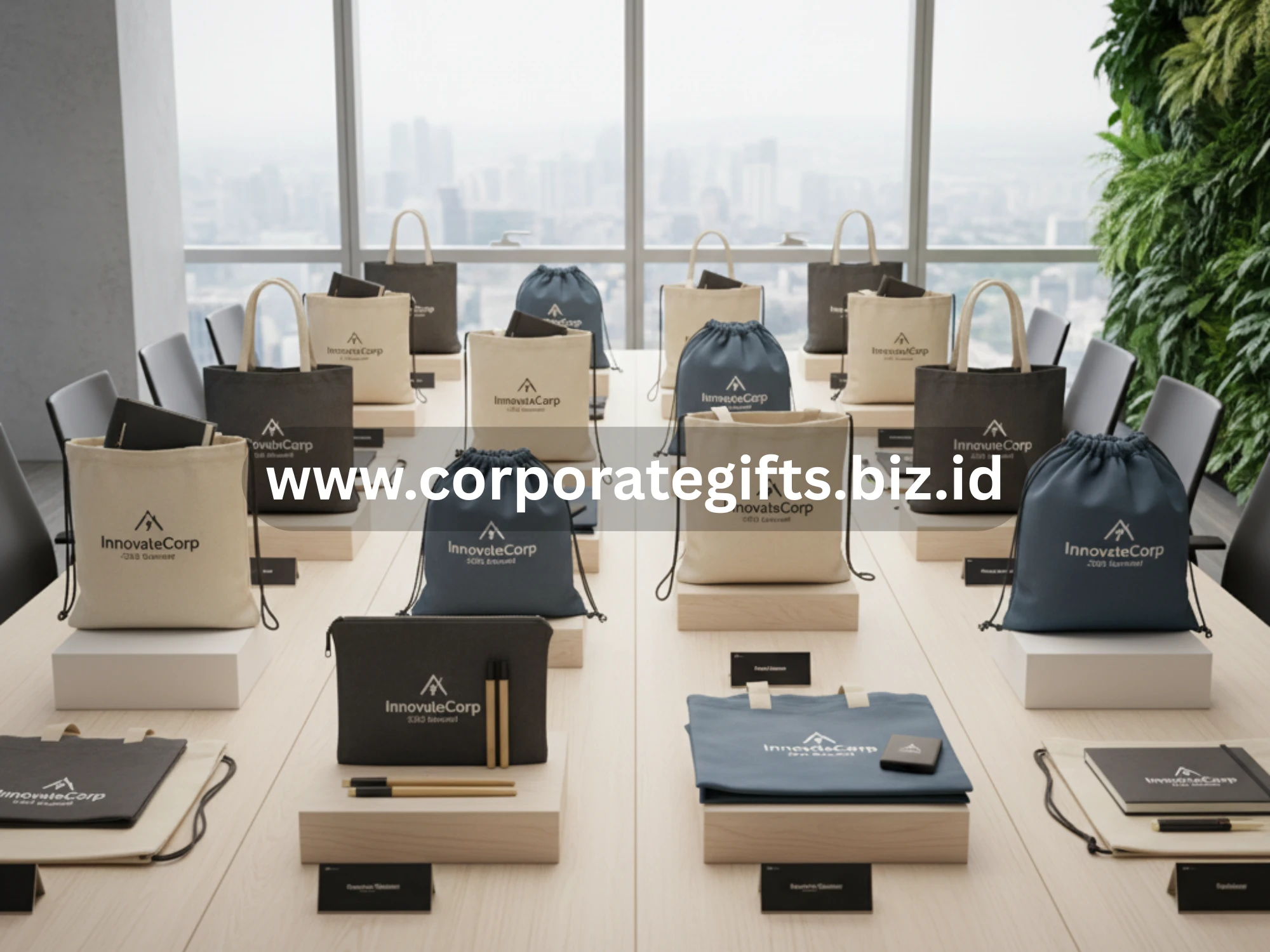 Goodie bag seminar dengan logo perusahaan